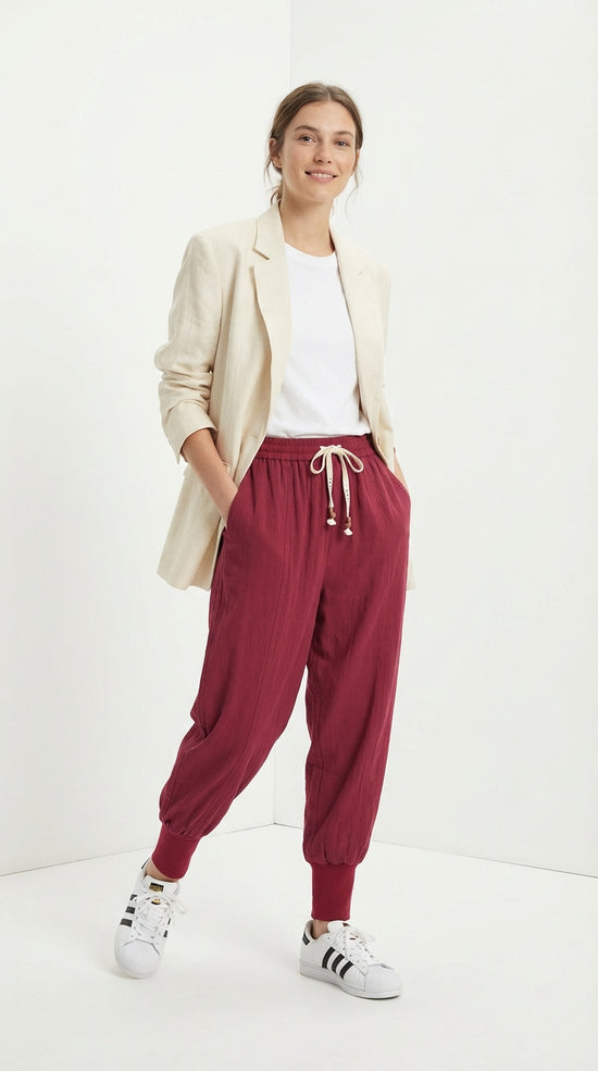 Riku - Pantalón confort de algodón Mujer