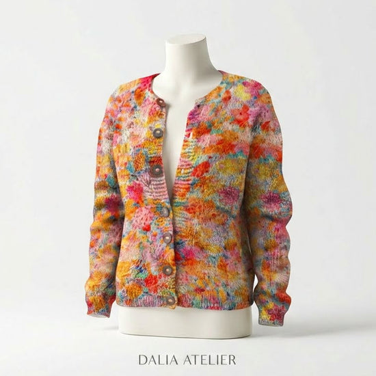 GWEN | Cárdigan Floral de Punto Suave