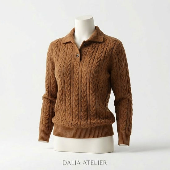 Britta | Elegante suéter de mujer con botones sofisticados