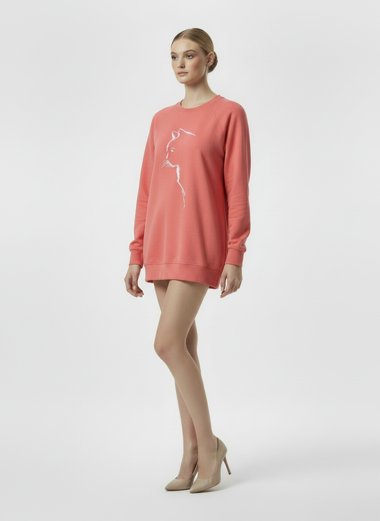 Dörte | Suéter cómodo con un encantador estampado de gato