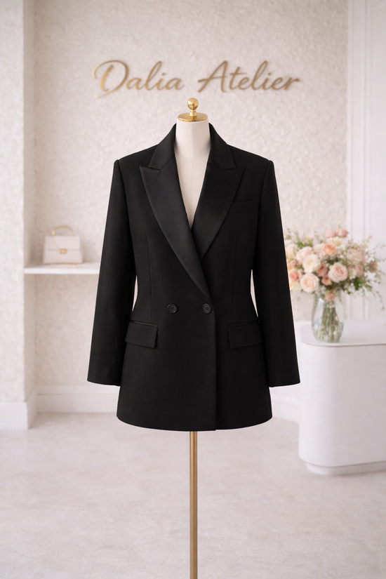 Blazer Oversize de Doble Botonadura – Corte Atelier