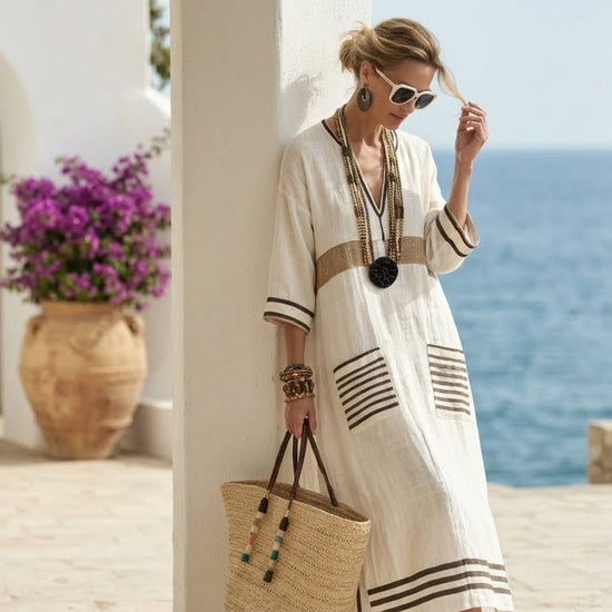 Dalia Atelier™ Vestido Mediterráneo Fluido