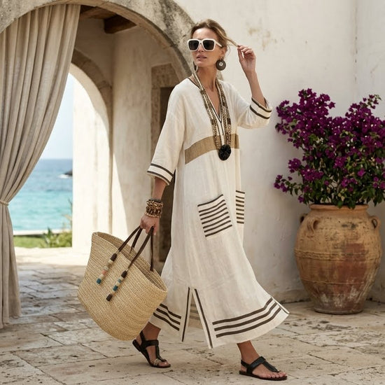 Dalia Atelier™ Vestido Mediterráneo Fluido