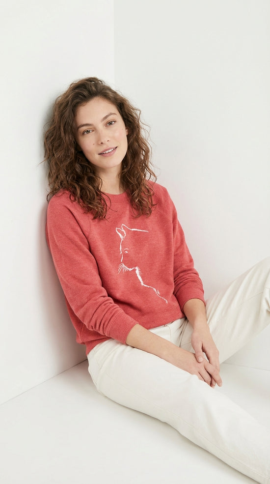 Dörte | Suéter cómodo con un encantador estampado de gato