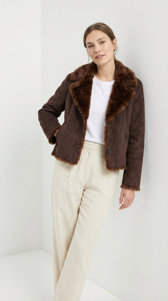 CAZADORA REVERSIBLE DOBLE FAZ EFECTO PELO