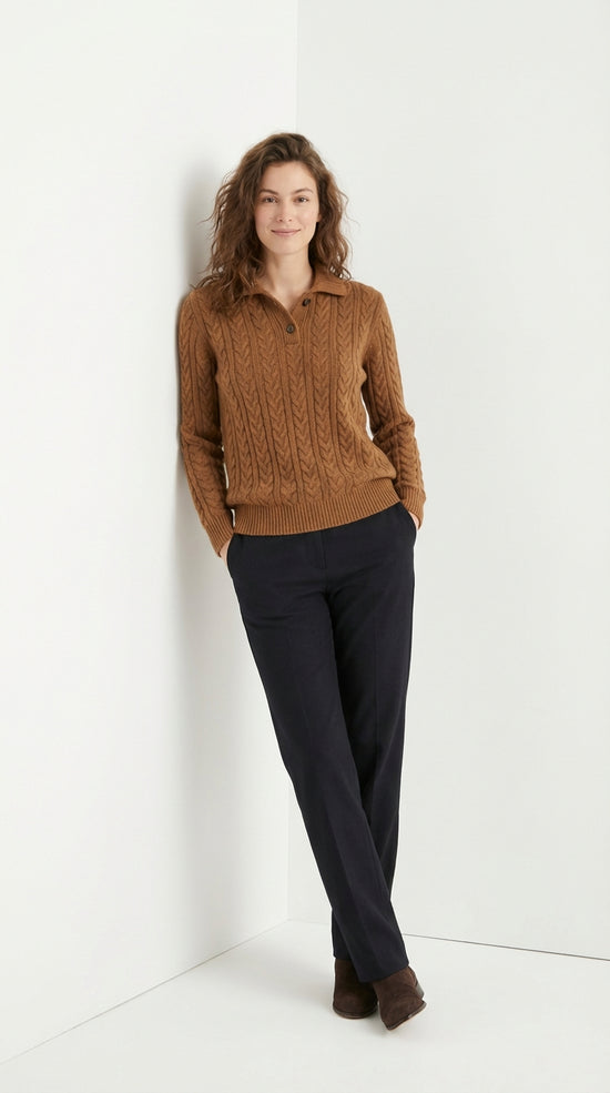 Britta | Elegante suéter de mujer con botones sofisticados