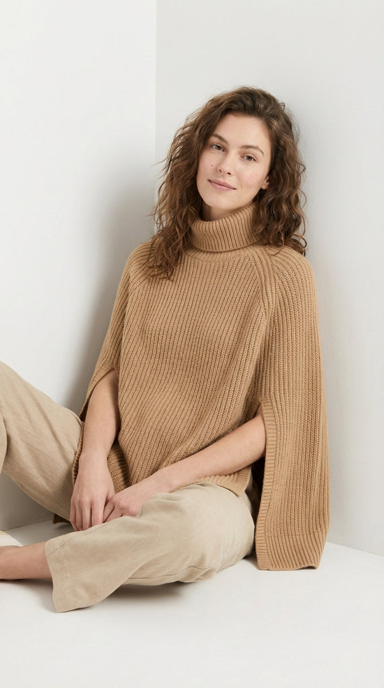 Finja | Elegante suéter caqui para mujer con comodidad.