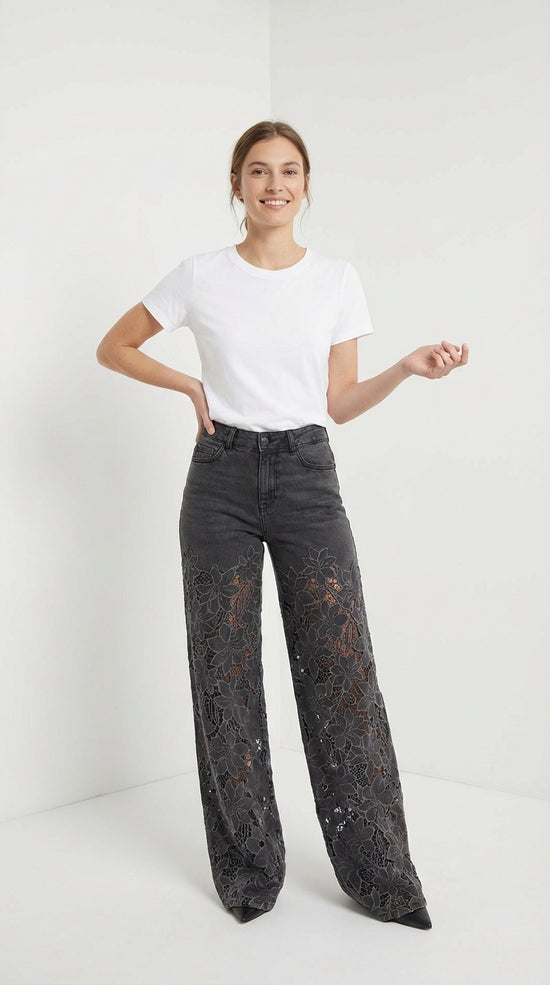 Pantalones vaqueros elegantes de moda para mujer