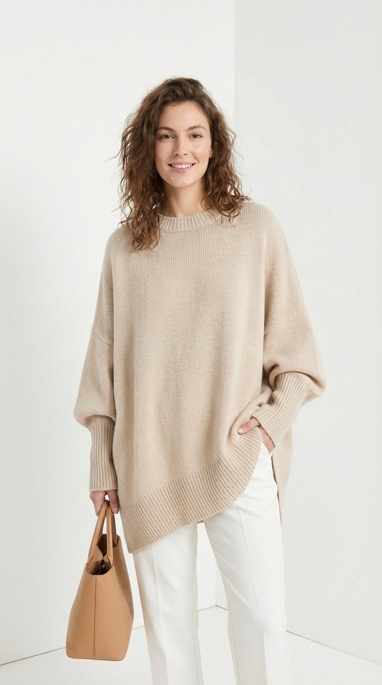 Jersey oversize Aurélie: elegancia acogedora para el día a día