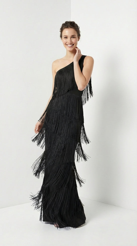 VALERIA | Vestido con flecos.