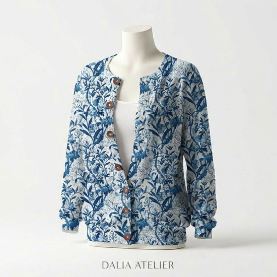 MARY | Cárdigan de Punto con Estampado Floral