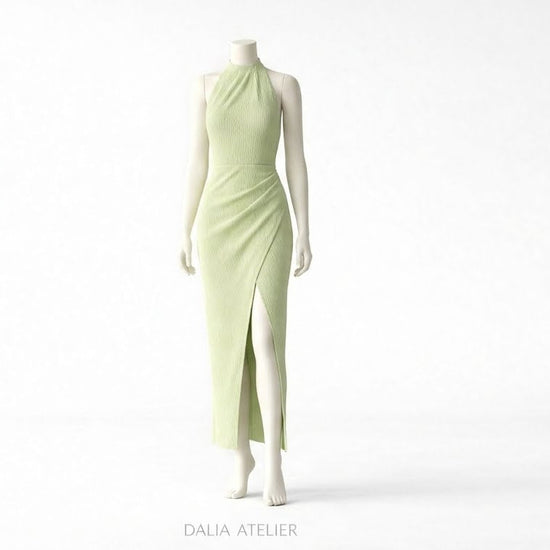 SALIMA | Vestido plisado sofísticado.