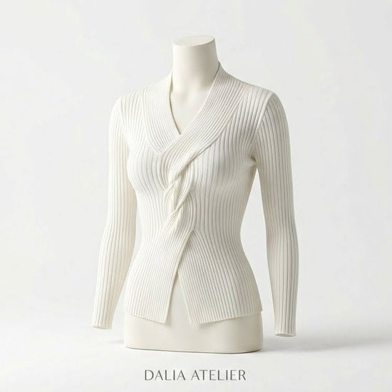 Rike | Elegante suéter de cuello en V para mujer para mayor comodidad