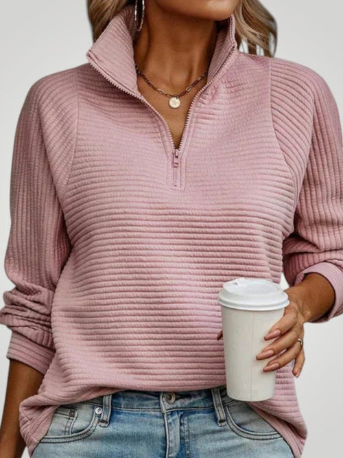 Aenne | Elegante suéter de cuello en V para mujer con una comodidad atemporal